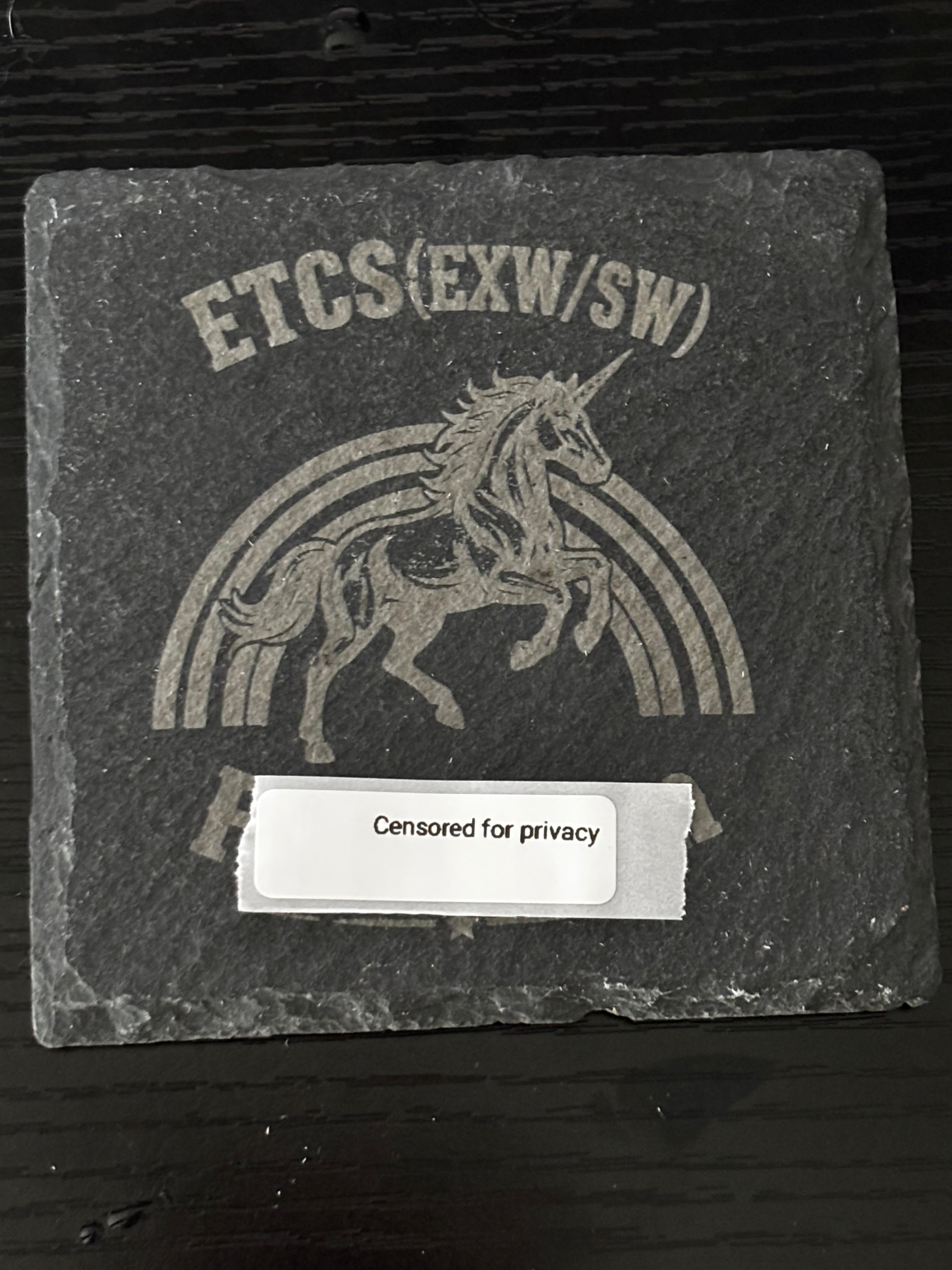 Custom Engraved Slate Coasters