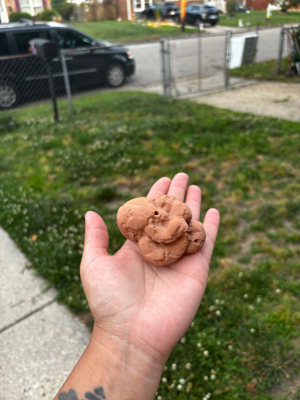 Fake poop scent work vessel