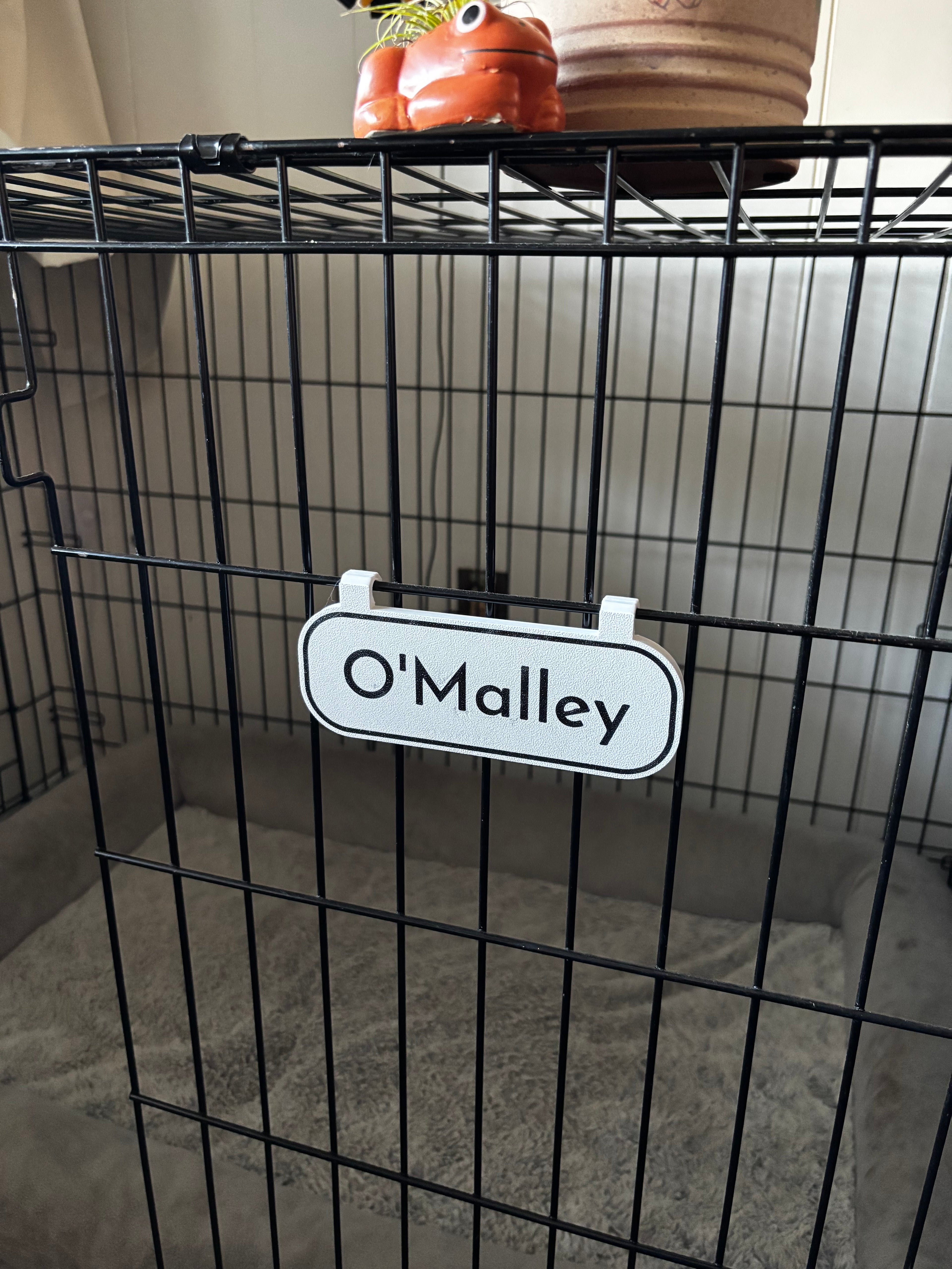 Wire Kennel Name Plate