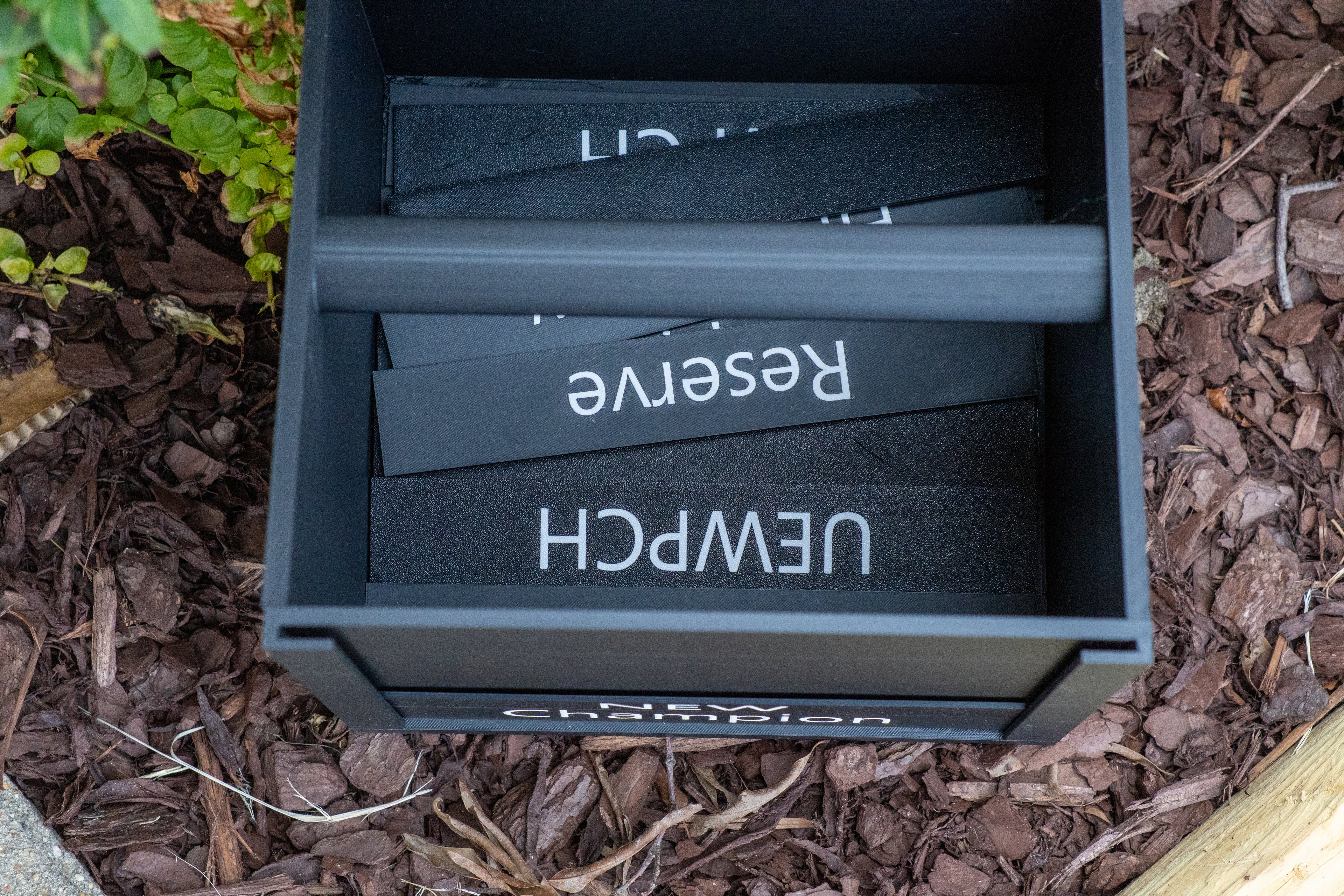 Win Photo Display Placard Box with Interchangeable Title Inserts