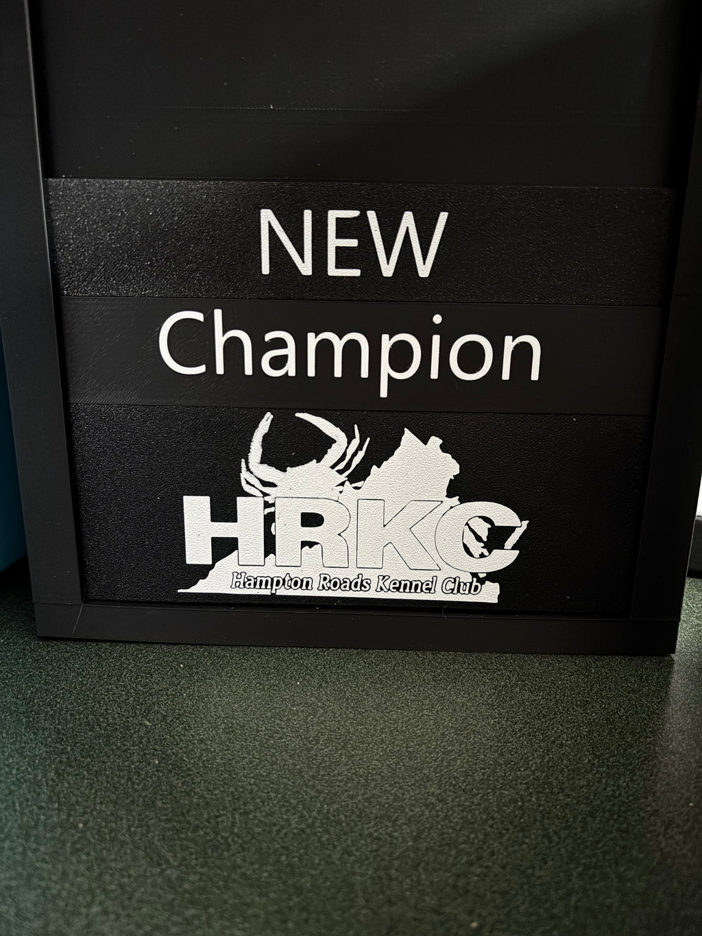 Win Photo Display Placard Box with Interchangeable Title Inserts