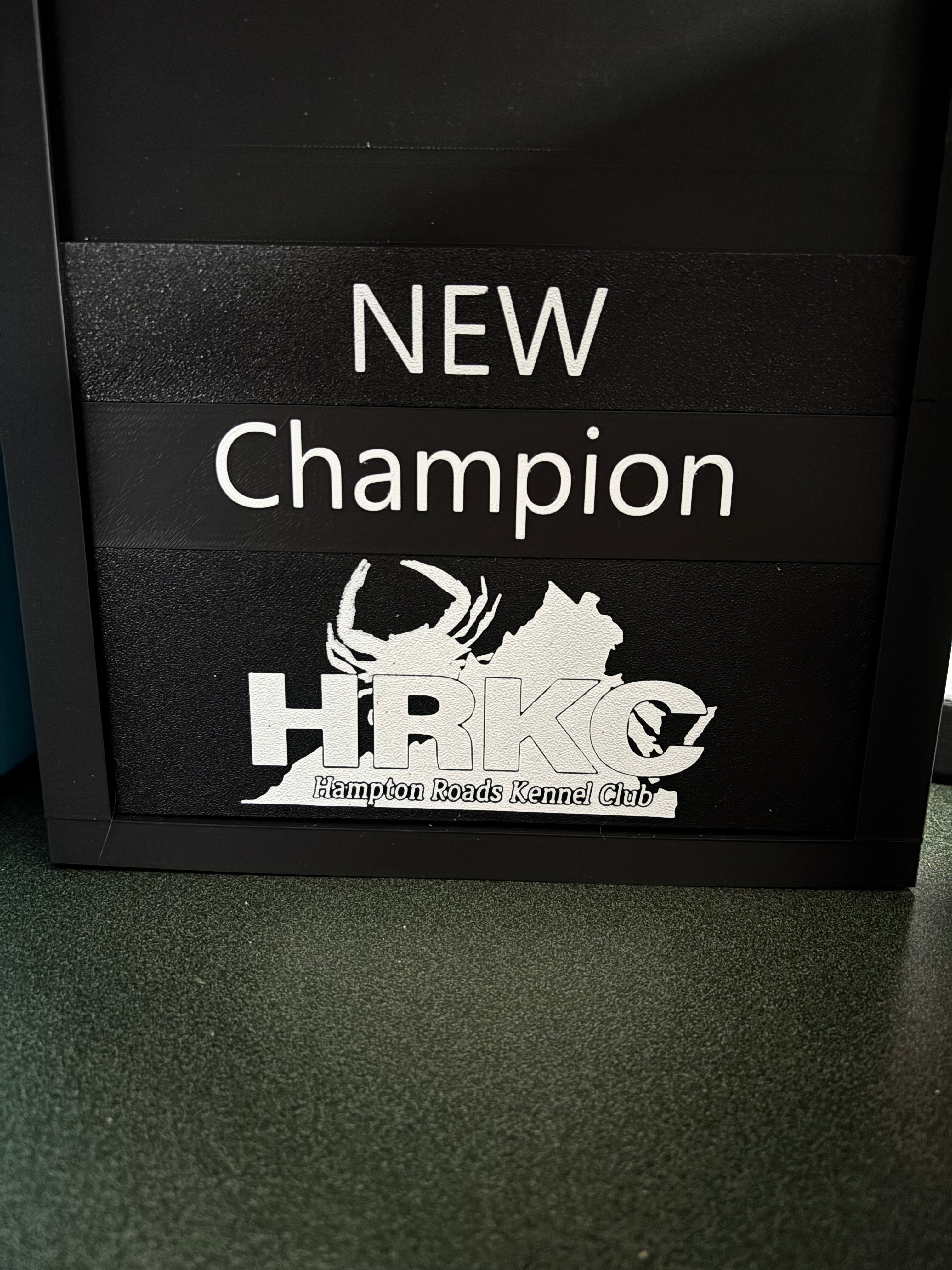 Win Photo Display Placard Box with Interchangeable Title Inserts