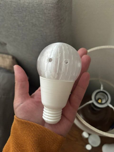 Light bulb scent work vessel