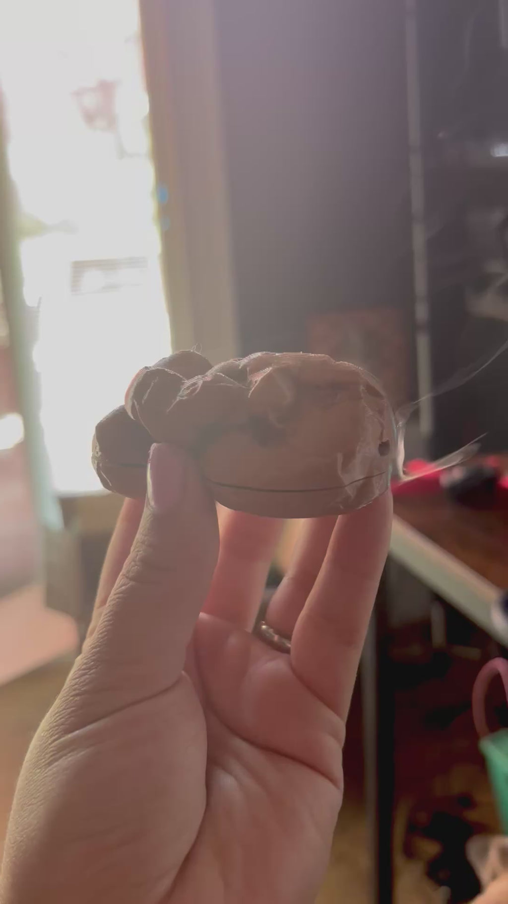 Fake poop scent work vessel
